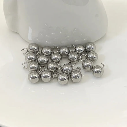 Trend Necklace Stainless Steel Bracelets Personality Fashion Accessories Ball Charm Pendant for Jewelry Making