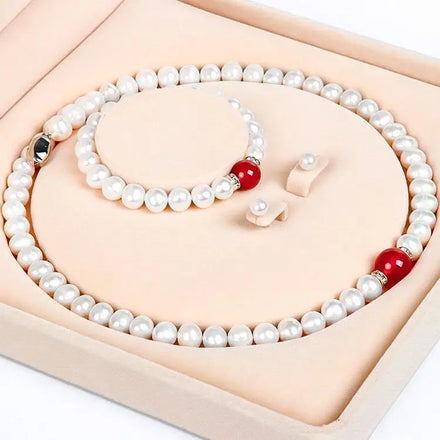 Certified Classic Natural Pearl Necklace Choker for Women Party Jewelry Gifts 8-9MM Baroque Freshwater Pearl Jewelry Pendants
