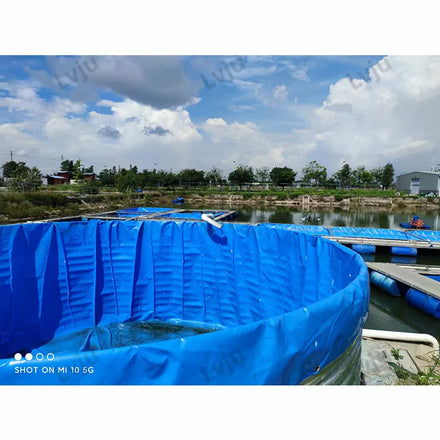 Lvju Galvanized PVC Fish Pond Aquaculture Tanks Crab Fish Shrimp Aquaculture Water Tank