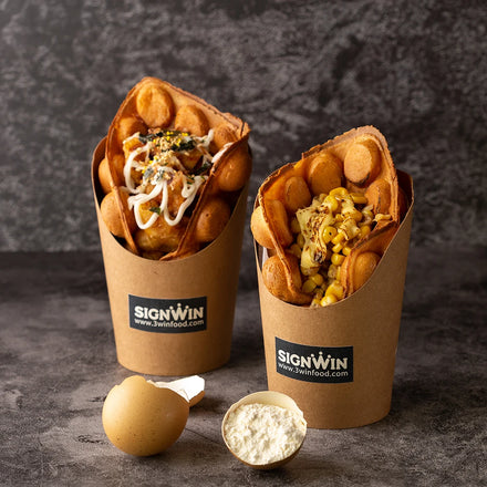 SIGNWIN JAKIM HALAL Bubble Waffle Powder Hong Kong Street Famous Food