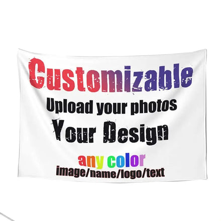 2024 New Product Free Design Personalized With Name and Photo Customized Wall Hanging Custom Tapestry Supporting Any Design