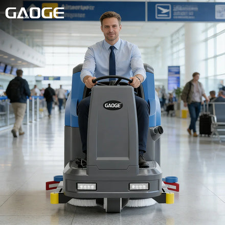 GAOGE F1100 Best Selling High Power High Performance Ride-On Floor Washing Scrubber Industrial Intelligent Charging System