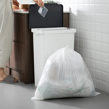 SHIMOYAMA 10 Packed Home Essential Multi-size Kitchen Tools Accessory 12 Gal Flip Open Mouth Trash Bags for Cleaning