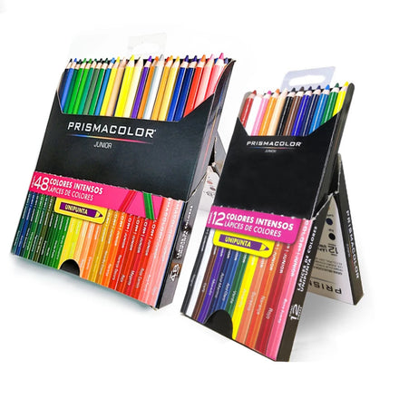 Prismacolor 12/24/36/48 Colors Junior Series Oil Based Wooden Color Pencils Set 4.0mm Rich Color College Level