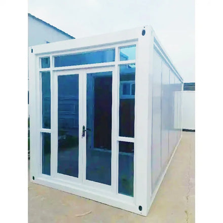 20' ft mobile steel frame sandwich panel expandable prefab houses folding container house office container casa