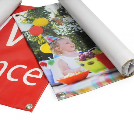 Custom Size 2ft Meter Large PVC Banner with Aluminum Flagpole Digital Printing Customized Event Use Printed Banner