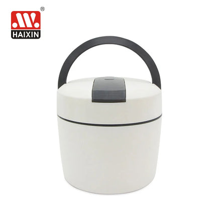 Haixin 1000ml Double Layers Airtight Breakfast Soup Bowl Pot Portable Insulated Food Jar Leak-proof Plastic Bento Lunch Box