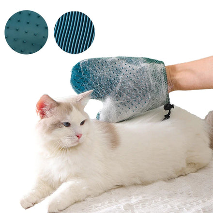 ZMaker New Design Pet Both Bathing and Massage Glove Double Side Pet Hair Removal Glove
