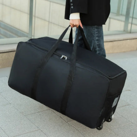 Unisex Universal Wheel Travel Bag Large Capacity Duffle Durable Oxford Simple Multifunction Handbag Clothing Storage Bag