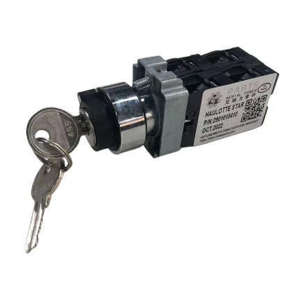 HNARL Haulotte Rotary Knob with Key 2901015410 HA-2901015410 Key Switch New 1 Year Warranty