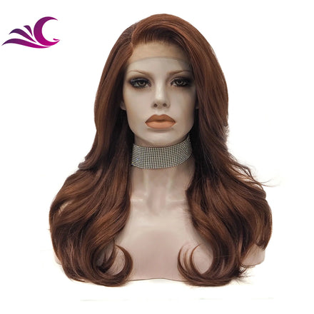 Black Women Human Hair Top Grade Quality Wholesale Futura High Temperature Synthetic Wigs Lace Front Wigs