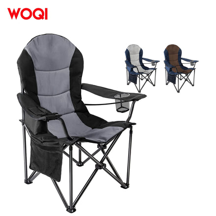 WOQI Metal Outdoor Foldable Lightweight Garden Chair for Camping Beach Drawing & Picnic