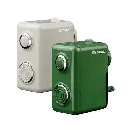 Superior Retro Design Mechanical Pencil Sharpener 3 Colors (Black White Green) Plastic Body Non-Electric Artist Sketching Tool