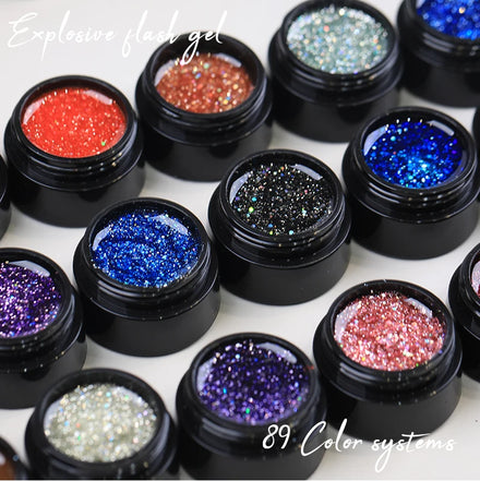 HONEY GIRL Designer OEM Private Label 72 Colors Soak-Off UV Nail Art Gel Non-Toxic Eco-Friendly Long-Lasting 5g Glass Jar