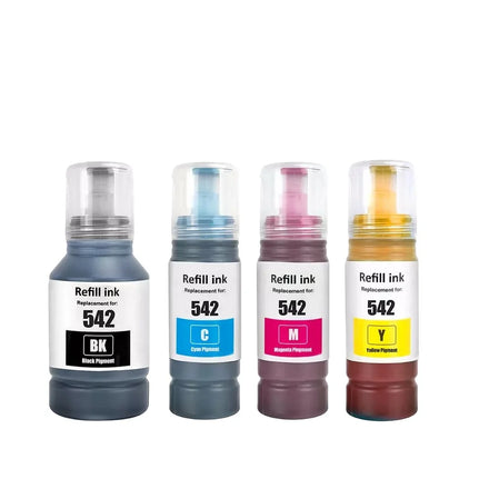 Tatrix 542 T542120 T542 Ink Compatible Color Water Based Bottle Refill Bulk Ink for Epson for EcoTank Pro ET-5850 Printer