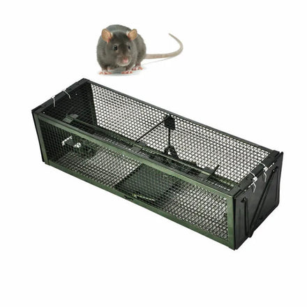 Retailer Squirrel Trap Humane No Kill Metal Heavy Duty Pest Animal Rat Catch Cage Box