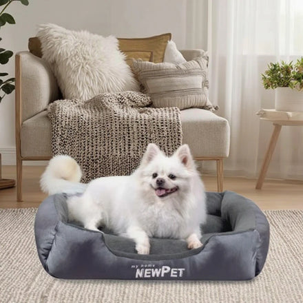 Wholesale All-Season Luxury Pet Bed Small Size Soft Warm Square Dog Sofa Cushion with Removable Cartoon Animal Pattern for Cats