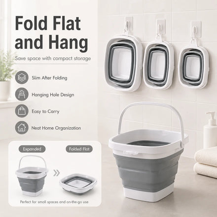 Hot Selling Plastic Folding Washing Pen Art Brush Bucket Space Saving Pail Garden Plastic Bucket Collapsible Bucket