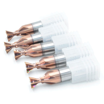 Dovetail Milling Cutter Tungsten Carbide Chamfer End Mill CNC Groove Tool 60 Degree Blade Metal Steel Chamfering Drill Bit