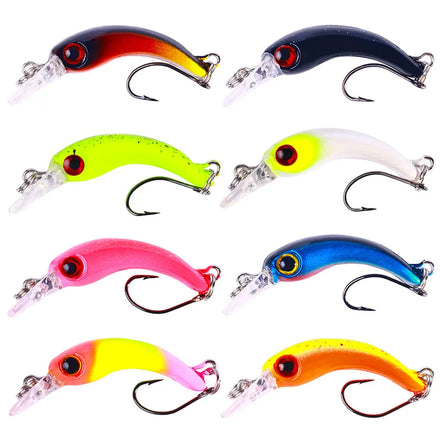 4CM 1.5G Light Weight Minnow Bait Fishing Bait Hard Minnow Lures with Treble Hooks Pesca Fishing New Type