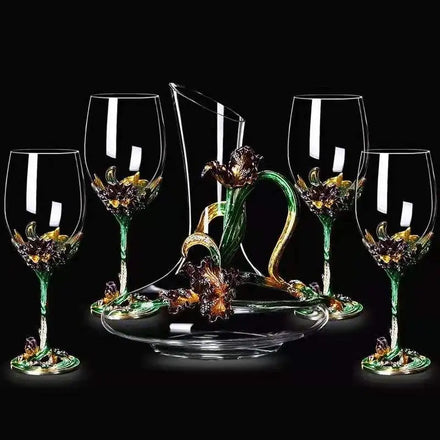 Factory Wholesale Elegant for Champagne Glasses & Flutes Personalized Red Green Set for Restaurant Wedding Hotel Use