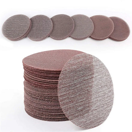 50PCS 5 Inch 80-3200# Assort Grit Hook & Loop Mesh Sanding Discs (Red) OEM for Wood Plastic & Coated Surfaces