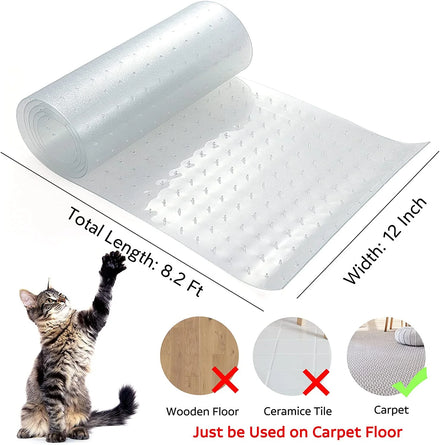 Modern Washable PVC Cat Carpet Protector Door Mat Dual Flooring Stop Cats From Scratching Carpet at Doorway Instantly