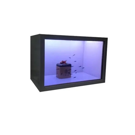 Transparent LCD Digital Signage Advertising Display Box for Elevator Wayfinding Education Use 21.5inch Touchscreen Optional