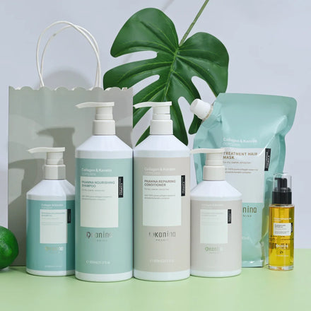 Huati Sifuli Kanina Hair Treatments Extension Detoxification Keratin Curl Conditioner and Shampoo Cream for Fizzy and Dry Hair