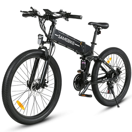 EU Stock SAMEBIKE Upgrade LO26-II 26 Inch Folding Full Suspension Comfortable Mountain Electric Bike 250W900D Ebike