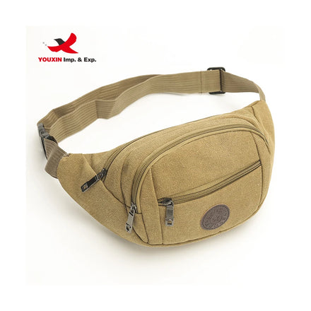 Custom Printing Multifunctional Outdoor Waist Bag Belt Men Sport Bum Bag Canvas Chest Fanny Pack Bag