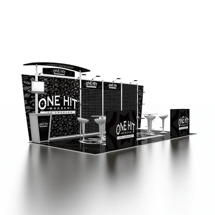Custom Modular Expo Fair Booth Exhibition Portable Aluminum Frame Fabric Printing New Design Modular Peg Board Stand Trade Shows