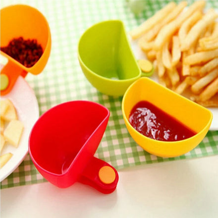 Best Selling 2024 Universal French Fries Containers Kitchen Kit Tool Holder Bowl Plate Car Sauce Dip Clip