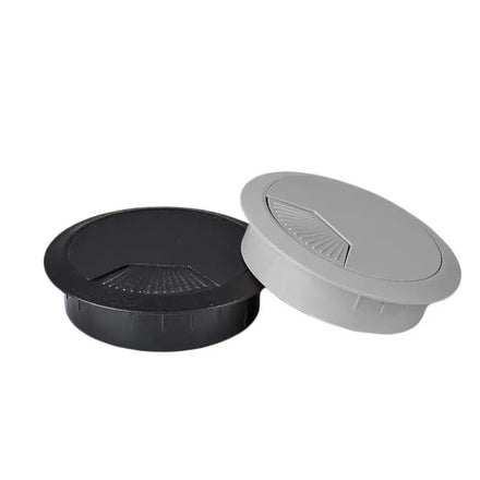 Factory Wholesale ABS Plastic Thickened Cable Box Hole Cover for Office Desk Computer Cable Outlet Hole Seal