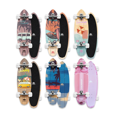 B7 Tabla Surfskate Deck with Trucks and Wheels 7 Ply Canada Maple Surf Skate Board for Beginners