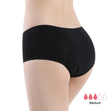 Shanhao OEM Organic Cotton 4 Layers Absorbent Leakproof Panties Womens Reusable Menstrual Period Panties