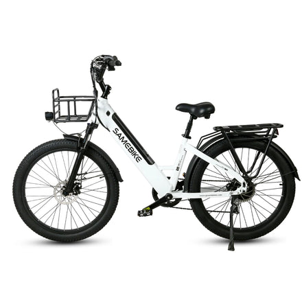 EU Stock SAMEBIKE RS-A01 Plus 26inch Electric Bicycle with Basket Fast Speed 48V Electric Bike for Adult
