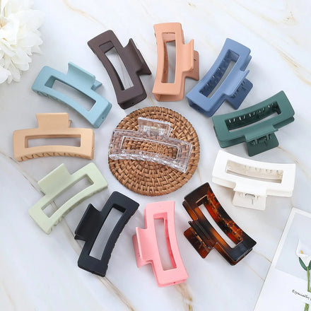 Hot Sale 8pcs Nonslip Hair Claw Clips for Women and Girls Hairbrush Decorations