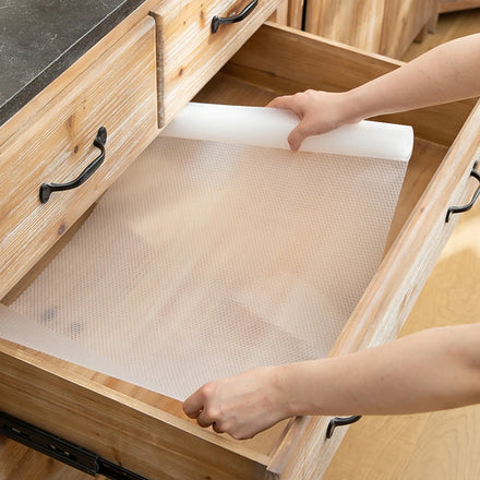 SHIMOYAMA Transparent Cabinet Closet Drawer Waterproof and Anti-slip Oil-proof Drawer Pad for Table Drawer Shoe Cabinet