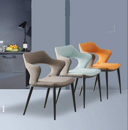 Italian Luxury Modern Design Dining Chair Dining Room Furniture Nordic Light Luxury Dining Chair Leather