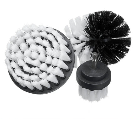 Handy 3pcs Factory Brush Attachment Set for Cleaning Showers Tubs Bathroom Tile Grout Carpet with Drill