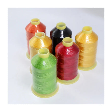 Customizable Color 100% Nylon Texturized Yarn Mercerized Embroidery Sewing Thread Reflective Leather High Tenacity