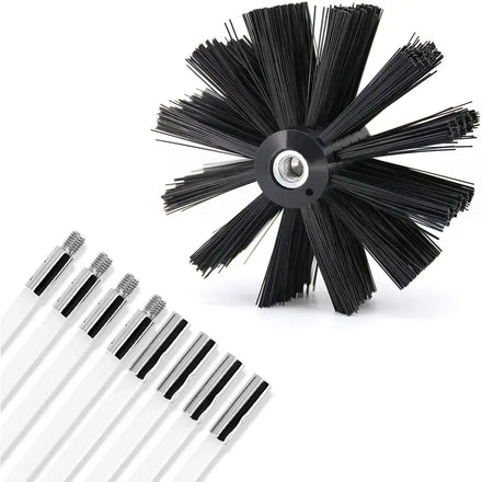 PP Material Dryer Vent Cleaner Kit with Lint Remover Fireplace Chimney Brushes