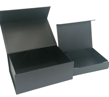 Black Custom Sample Cardboard Gift Packaging Folding Magnetic Box