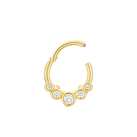 925 Sterling Silver Round Diamond Hoop Earrings Rhodium Plated Piercing Ear Rings for Wedding Party or Gift