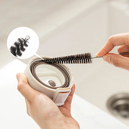 SHIMOYAMA Eco-Friendly Natural Household Water Beer Bottle Cleaning Brush Narrow Neck Kitchen Tool Horse Hair Efficient Cleaning
