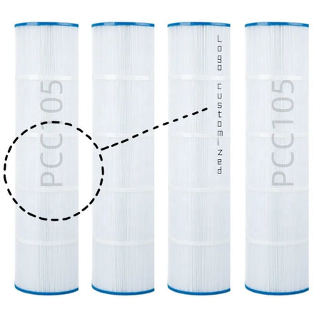 Hee Yoo Pack of 4 Cartridge Replacement Pool Filters for Swimming Pool Maintenance