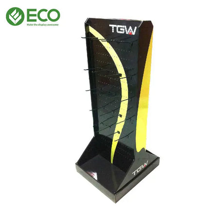Modern Foldable Customizable Shops Market Merchandise Stand Display Racks with Recycled Paper
