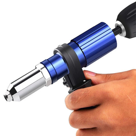 Electric Pull Rivet Drill Adaptor Insert Adapter for Cordless Kit Nail Riveting Tool Nail Feature Gun Riveters