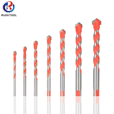 Triangular Handle Multifunction Drill Bits for Ceramic Tile Glass Brick Wall Wood Diamond Hole Saw Masonry Drill Bits Set